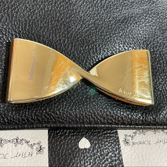 Betsey Johnson crossbody bag black bow tie - Picture 8 of 9